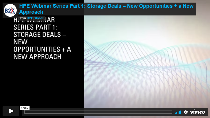 HPE Webinar Series Part 1: Storage Deals